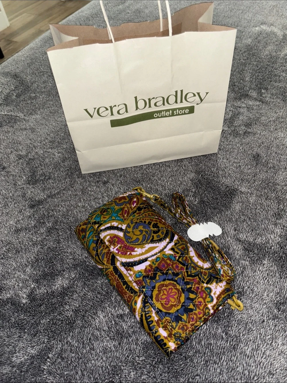 Vera Bradley Wallet Crossbody in Buta Spray